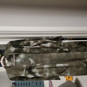 Another Reason Long Cardigan Size L Green Tie Dye